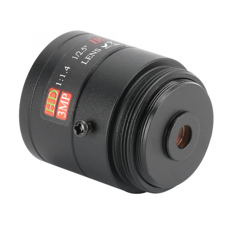 Aluminum Alloy 8mm Focal Length Camera Lens 3MP High Definition Wide Field Angle Security Camera Lens