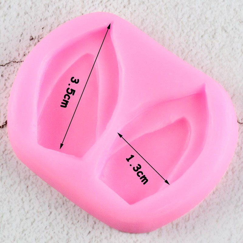 3D Unicorn Ear Silicone Molds Baby Birthday Cupcake Topper Fondant Cake Decorating Tools Candy Clay Chocolate Gumpaste Moulds