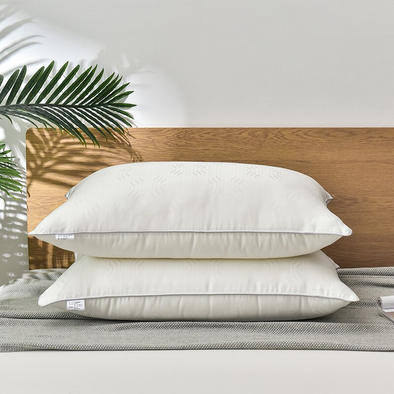 Moerbei Zijden Kussens Voor Slapen 48*74Cm Natuurlijke Zijde Vulling Jacquard Anti Mijt Zachte Gezondheidszorg Beddengoed Hotel nek Kussens