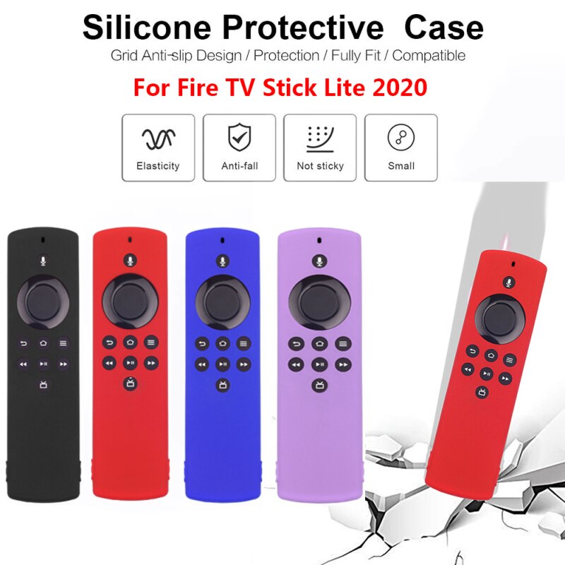 Beschermhoes Voor Fire Tv Stick Lite Remote Siliconen Case Beschermhoes Huid Afstandsbediening Shockproof Bescherming Cover
