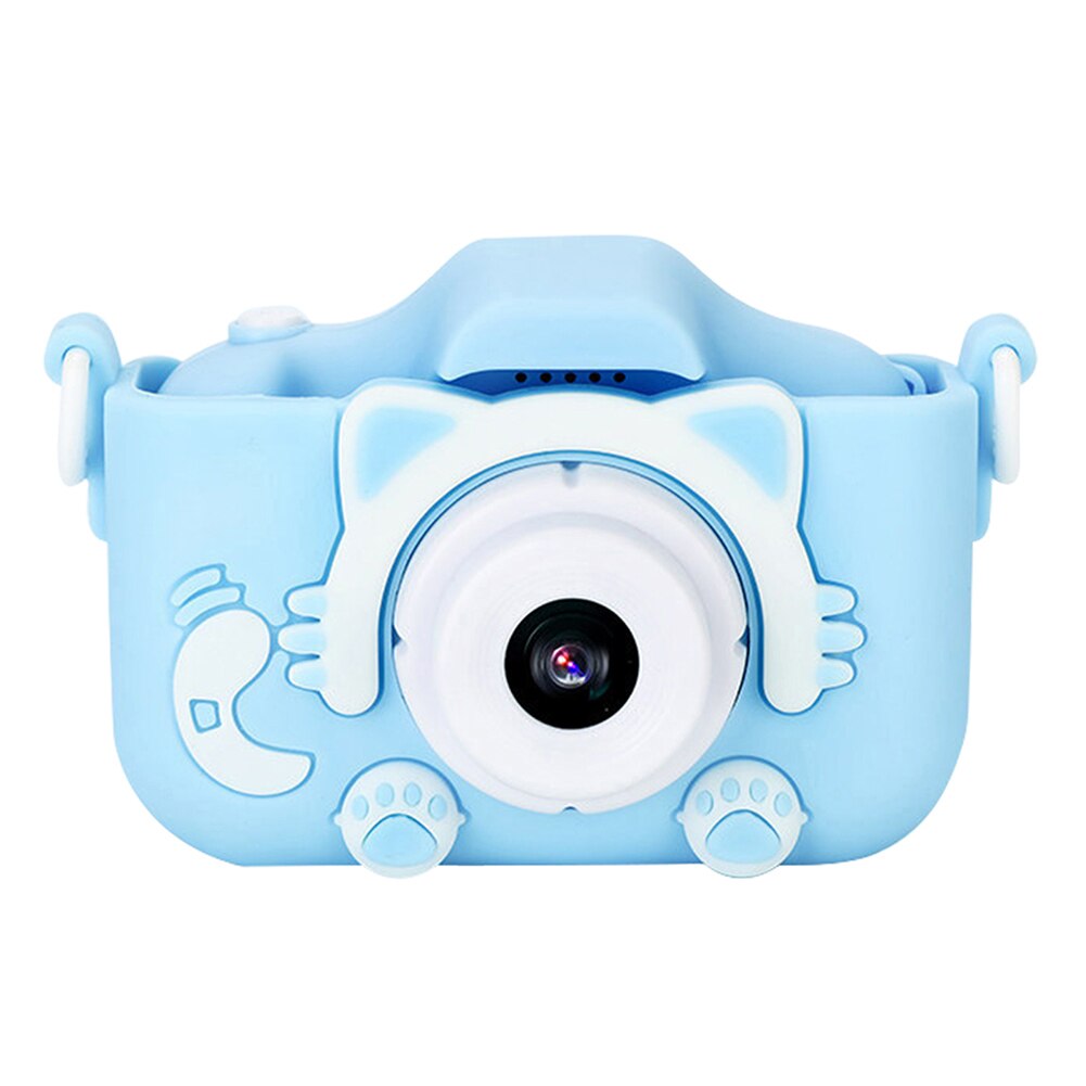 Kids Digital Camera 1080P Children Sport Educational Projection Video Camera Toy for Outdoor Sightseeing Accessories: Blue