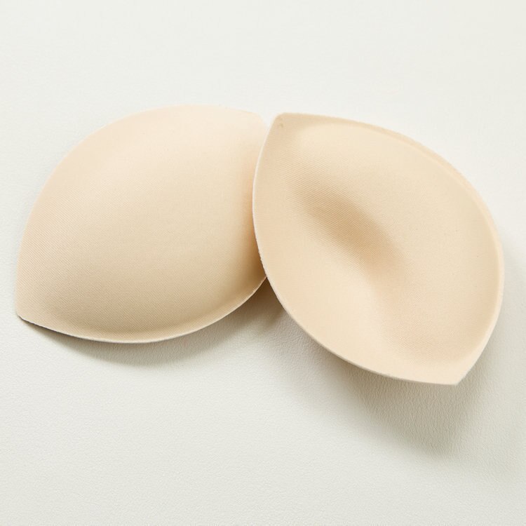 1 par svampe bh-puder push up brystforstærker aftagelig bh polstring indsatser skåle til badedragt bikini polstring intimer: Hud