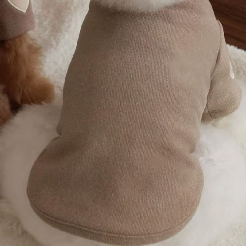 Uwielbiam zimowe ciepłe ubrania dla zwierząt domowych i psów, koszula z nadrukiem, słodki miś z motywem misia, yorkshire, bluza z kapturem, ciepłe ubrania dla kotów i psów