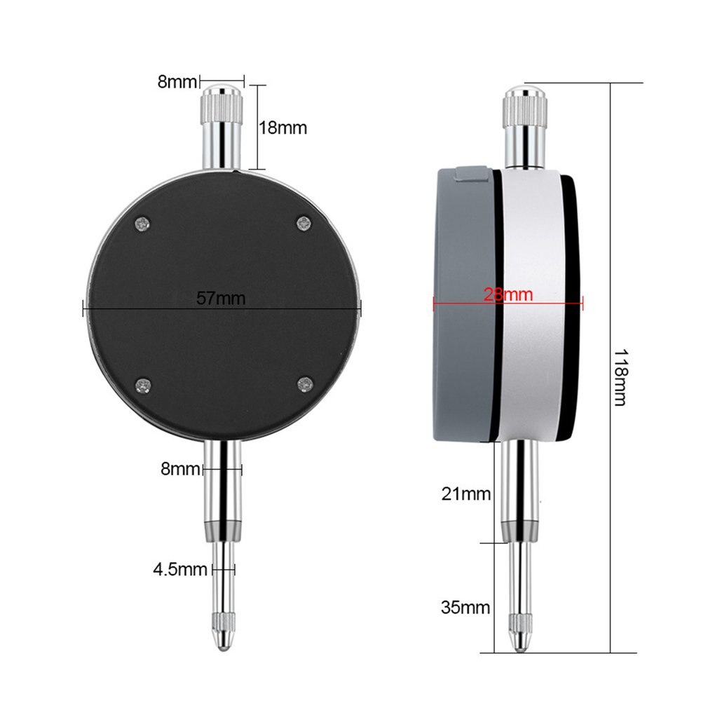 Ip54 oljesäkra digitala mikrometer 0.001mm elektroniska mikrometer metriska/tum 0-12.7mm/0.5 "precisionsvisare mätare