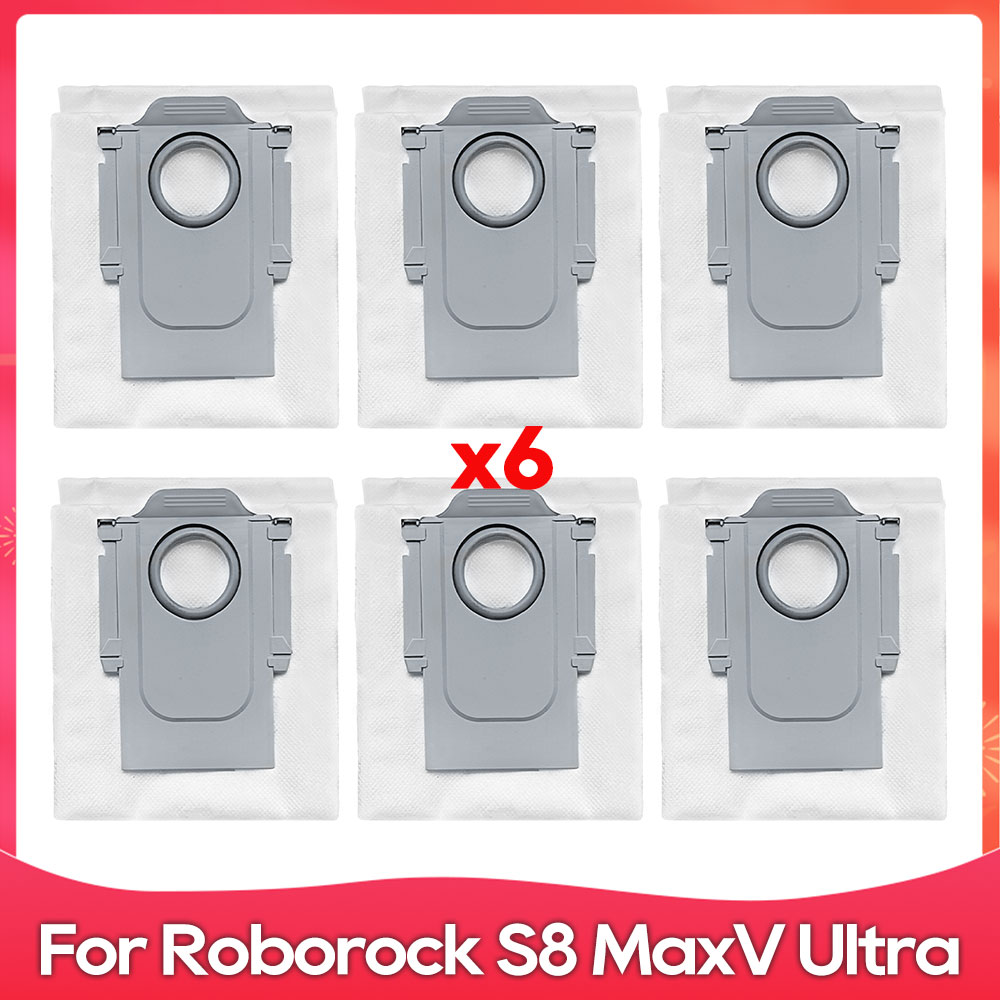 Geschikt Voor ( Roborock S8 MaxV Ultra ) Reserveonderdelen voor Robotstofzuiger Hoofdzijborstels Dweildoeken Hepa-filters Stofzakken Accessoires: Donkergrijs