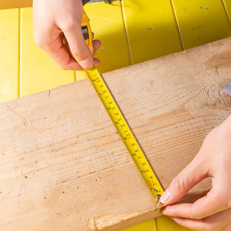 deli 3-10M High Accuracy Auto Lock Gauging Tool Metric/Imperial Unit Retractable Ruler Tape Measure DIY Measuring Ruler Tools