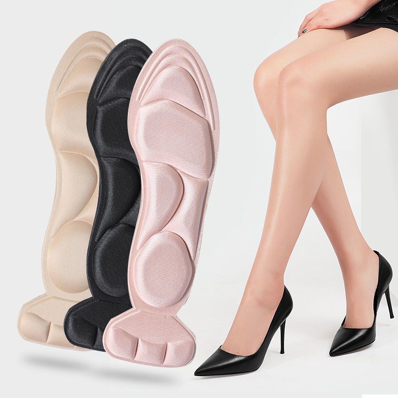 2 pezzi sottopiede inserti tallone Post posteriore traspirante antiscivolo per tacco alto inserto per scarpe protezione solette per scarpe solette in Memory Foam