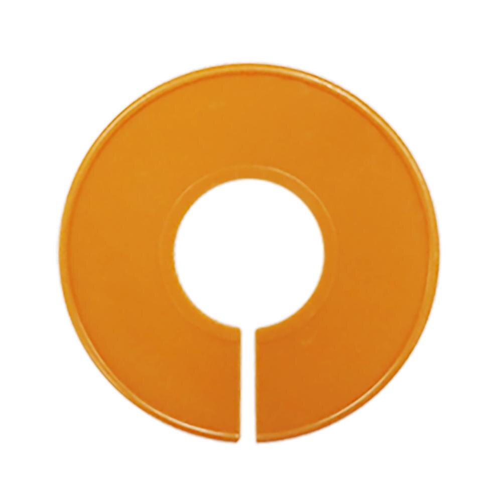 6/8/12Pcs Diy Baby Kleding Maat Verdelers Plastic Kleden Markering Ring Maat Verdelers Garment Maat Tags ronde Hangers Rack: Orange-6Pcs