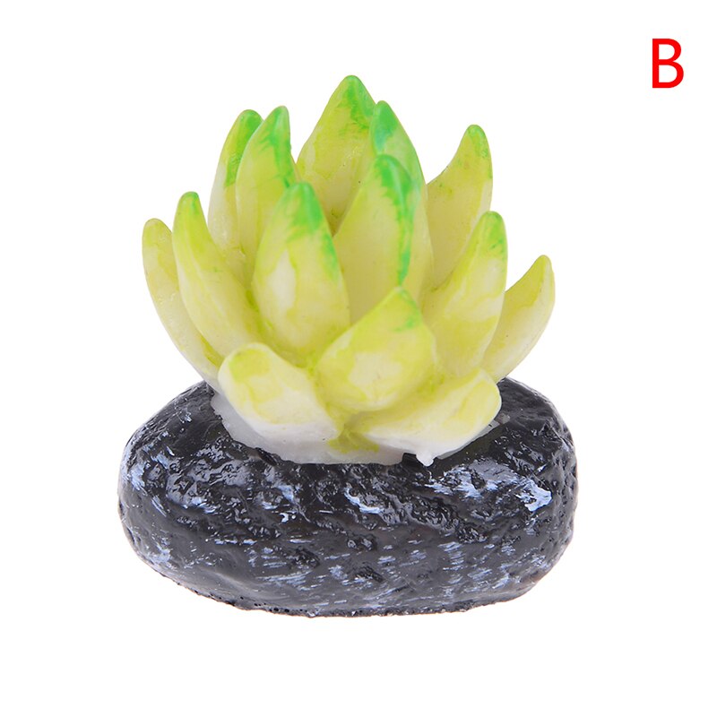 Dollhouse Succulent Plant Office Resin Desktop Birthday Flower Home Decor Craft DIY Miniature Ornament Furniture Toys