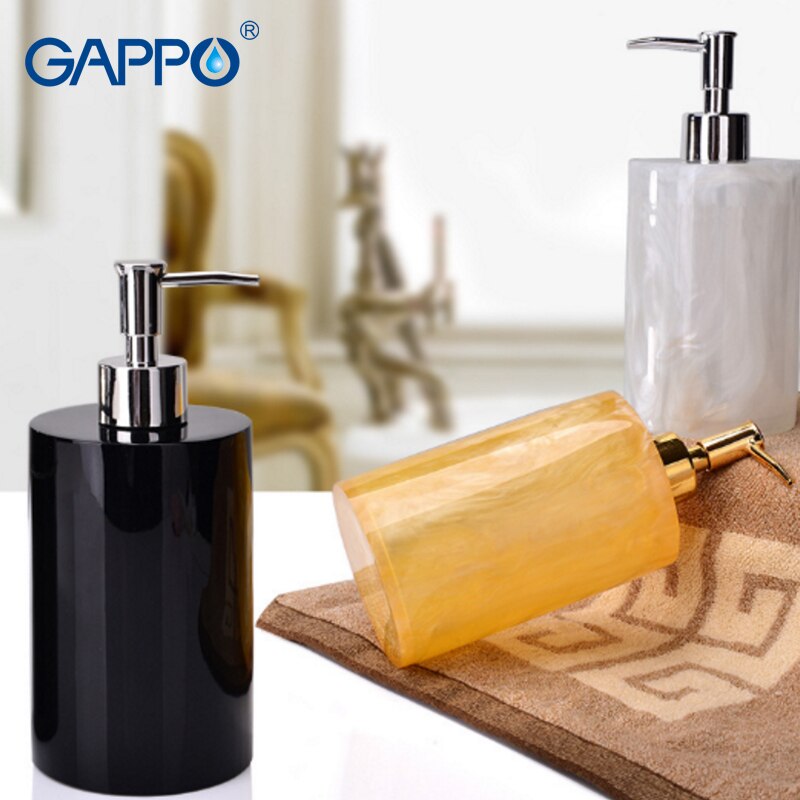GAPPO liquid soap dispensers Bathroom Resin soap pump Bottle Bath resin accessories liquid soap pumps