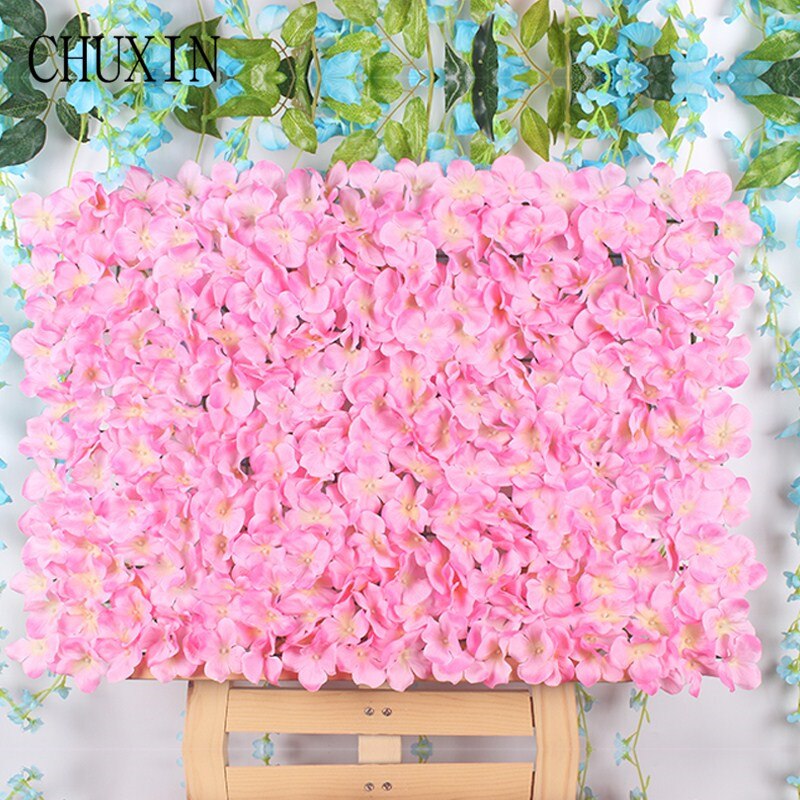 60 x 40cm diy bryllupsdekoration hortensier blomst væg vej bly t scene foto dekoration baggrund fleur artificiel