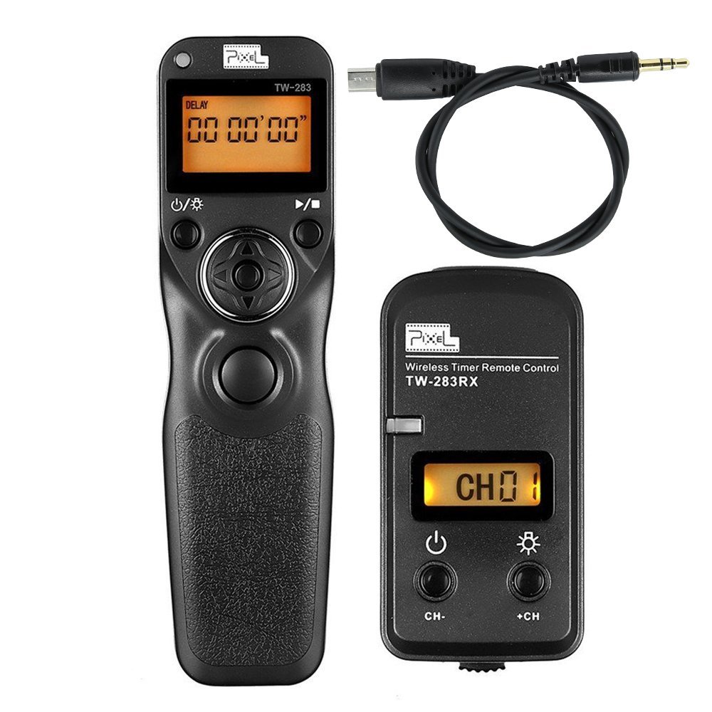 Pixel TW-283 S2 – télécommande de déclenchement de minuterie sans fil, pour Sony A58 A7 A7R A7II A7RII A75 A6300 A6000 A3000 HX300 RX100II