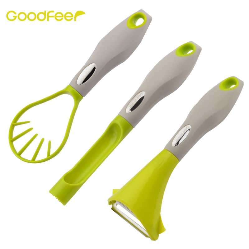 Goodfeer 3 stks/set Opknoping Appelboor Papaya Groente Raspen Fruit Dunschiller Handleiding Cutter Shea Slicer Gereedschap Keuken Accessoires