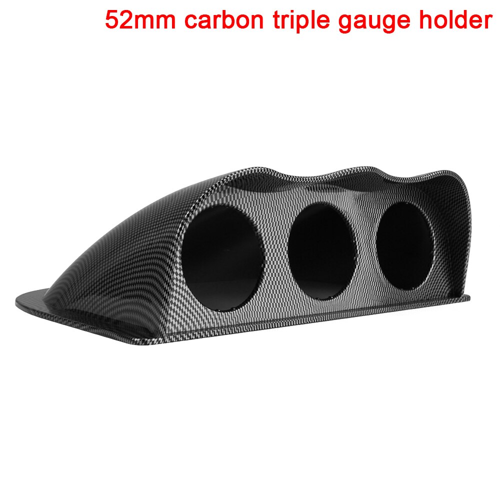 2INCH 2.5INCH Car Gauge Pod Universal Carbon Single Double Triple Meters Holder for Left Right Drive Car for 52mm 60mm Gauges: YC101690-DB3BC