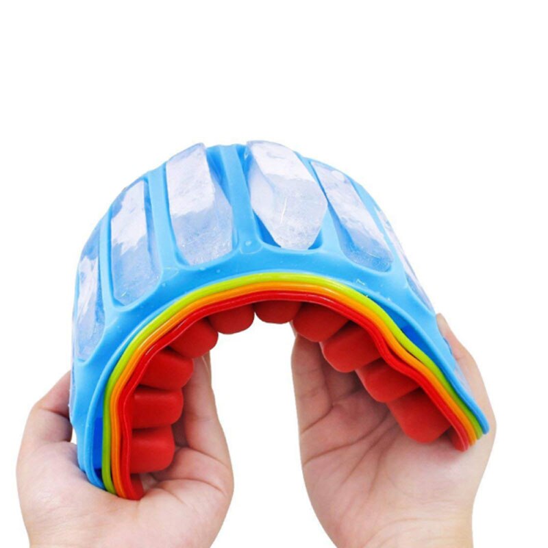 10- gats cilindervormige ijsblokjesvorm in de vorm van een vinger, siliconen ijsvorm, chocoladevorm voor een feestje, willekeurige kleur