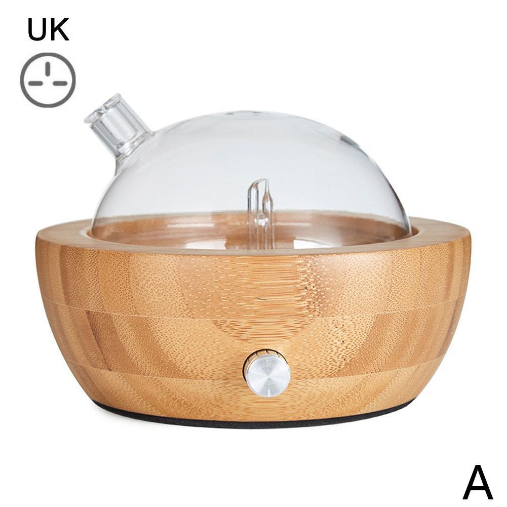 Difusor de aceite esencial nebulizante sin agua para el mejor de oficina, vidrio de colores Led para el hogar, aromaterapia, madera de haya, 25Ml, L0F0: A
