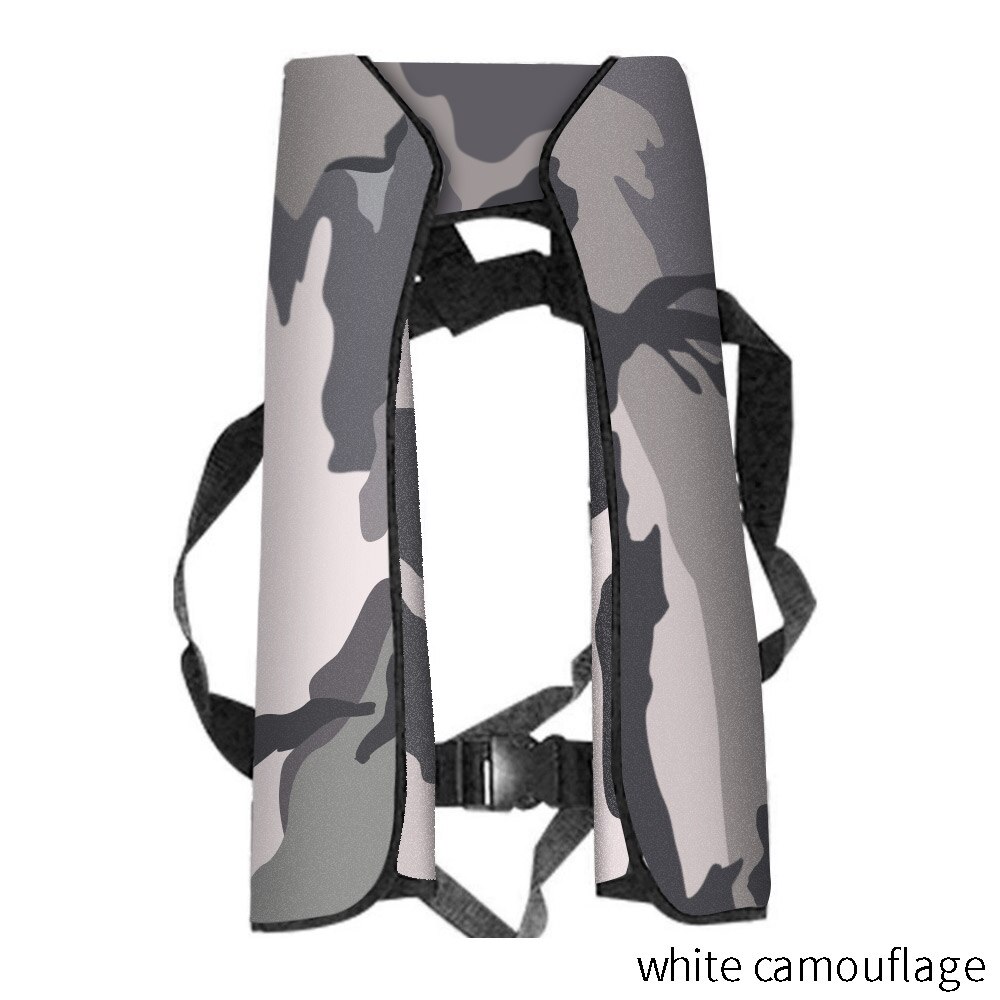 Adult Life Vest Automatic Inflatable Life Jacket Bib Rescue Sailing Sea Fishing Life Jacket Swim Vest child: Gray camouflage