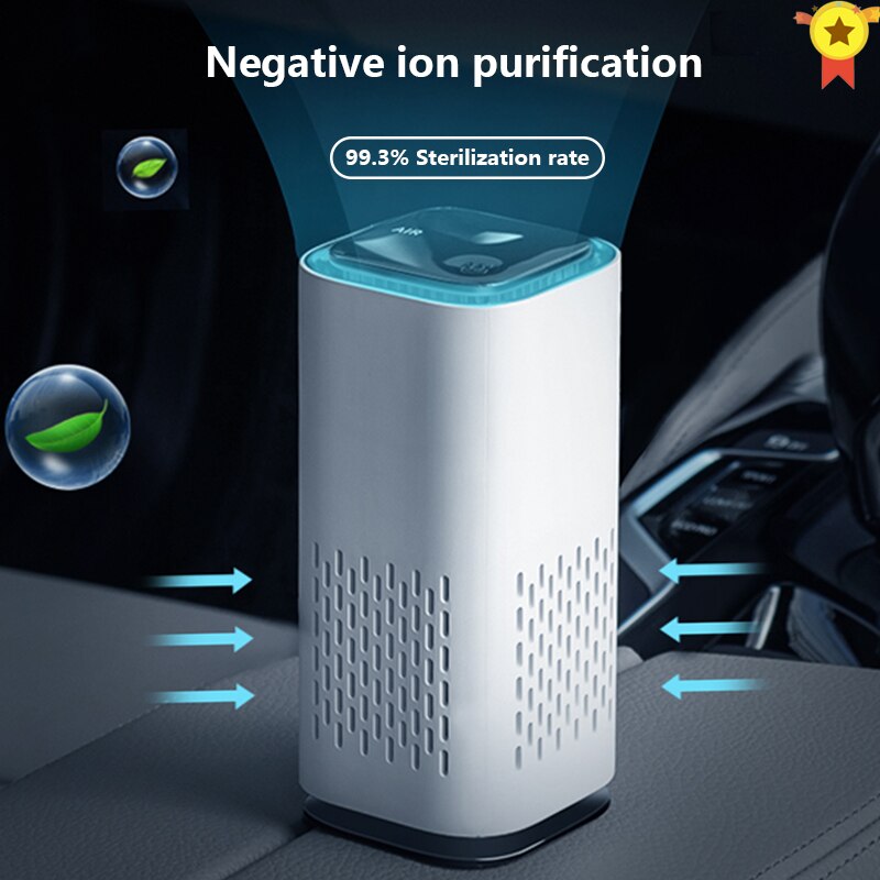 Car Air Purifier Cleaner 3 million Negative Ion USB Mini Home Vehicle Air Cleaner Remove Formaldehyde Air Purifier