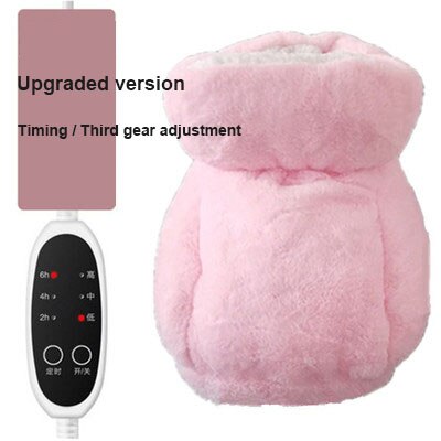 Electric Heating Foot Pads Treasure Plush Heating Shoes Heater Charging Heating Foot Pad Winter Warmer Removable Cleaning 220V