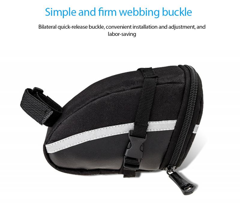 Roswheel Draagbare Waterdichte Bike Zadel Bag1.2L Multifunctionele Fiets Staart Zakken Achter Pannier Fietsen Apparatuur