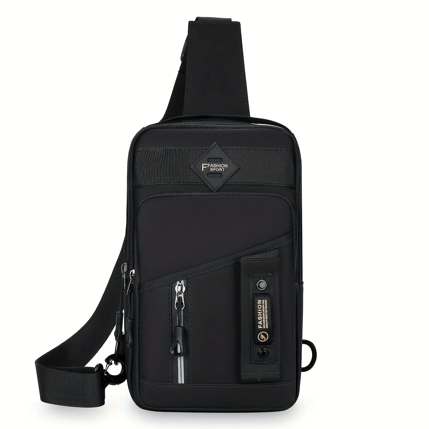 Herre skuldertasker brysttaske multifunktionelle crossbody-tasker rejseslyngetaske