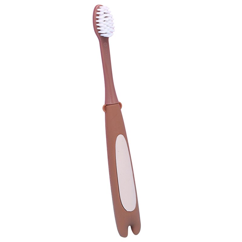 Baby Dental Care Tandenborstel Baby Leuke Zachte Siliconen Tandenborstel Voor Kinderen Tanden Cartoon Training Tandenborstels: bear