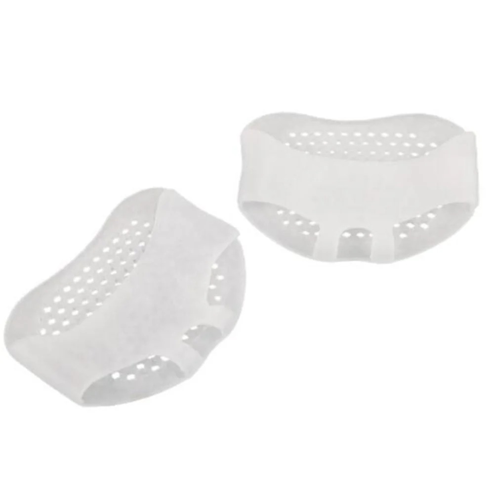 Silicone Metatarsal Pads Toe Separator Pain Relief Foot Pads Orthotics Foot Massage Insoles Forefoot Socks Foot Care Tool: Beige