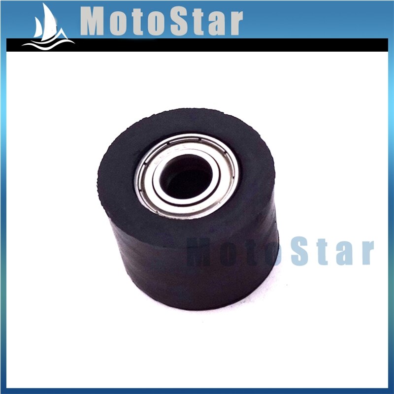 2x Motorcycle Rubber 10mm Zwart Keten Spanrol Roller Gids Voor Chinese Pit Trail Motor Dirt Bike