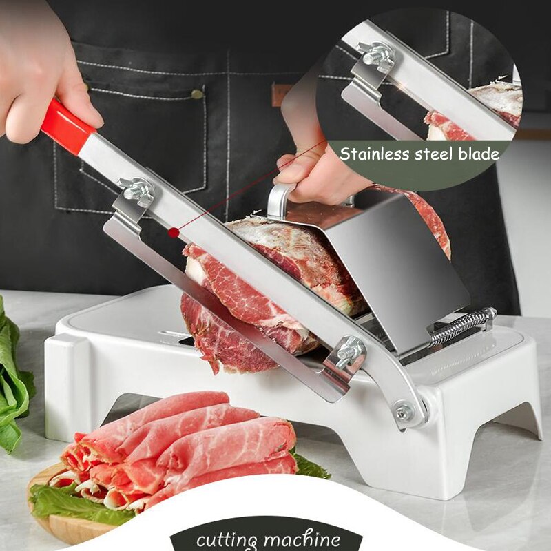 Manual Freeze Meat Slicer Meat Cutting machine Automatic Meat Frozen Beef Mutton Roll Meat Food Slicer Machine