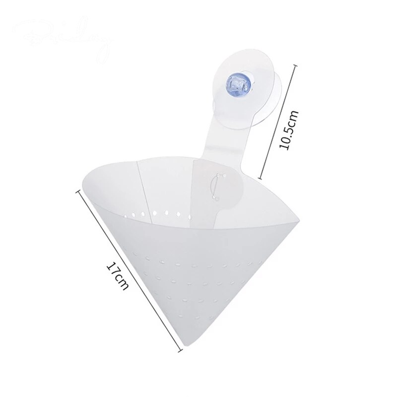 Filet filtrant repliable avec ventouse, 1 pièce, pour cuisine, résidus de soupe, entonnoir de vidange, filtre anti-blocage des ordures de piscine, nouveauté