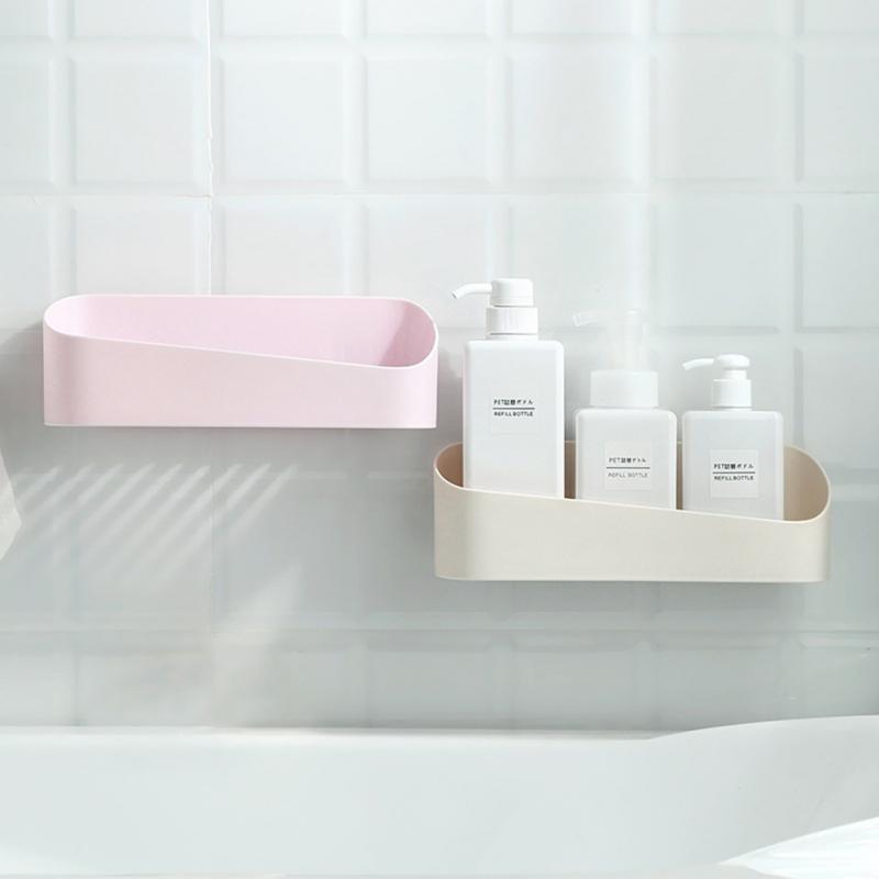 Bathroom Storage Rack Shampoo Shower Shelf Cosmetic Shower Gel Storage Basket Kitchen Corner Organizer Holders Home Wall Holder