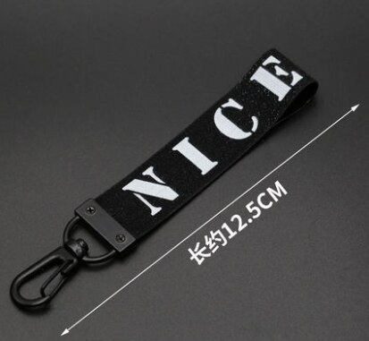 Engelska brev band lanyard mobiltelefon nyckelring hänge kläder byxor vilda dragkedja huvud tillbehör: 4