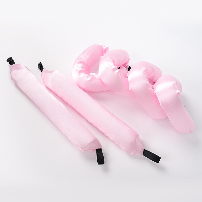 6Pcs Zachte Satijnen Kussen Rollers Haar Rollen Slaap Hair Styling Tools Haar Krultang Rollers Magic Voor Vrouwen Of Kinderen krul Flexi Staven