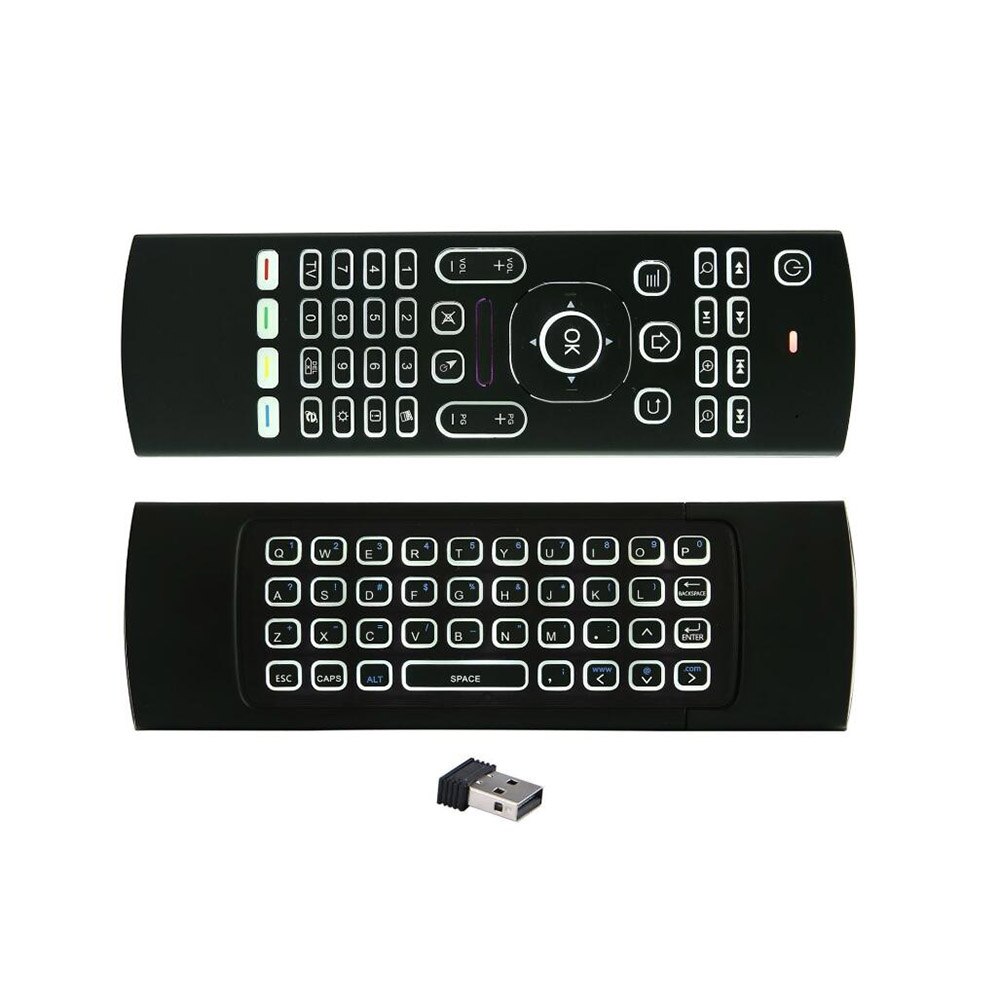 MX3 Wireless Keyboard Air Mouse Backlit Voice Remote Control 2.4G Wireless Keyboard Google Vcice Control LR Learning H96 X96 And