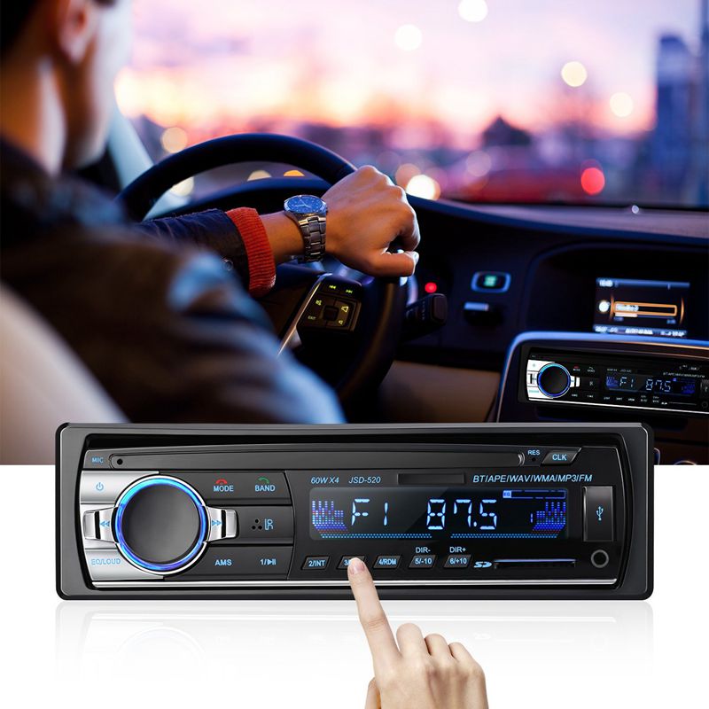 Bluetooth Auto O Stereo Ontvanger-Bluetooth Car Stereo O Single Din In Dash 12V Fm Ontvanger MP3 Radio speler Met Afstandsbediening