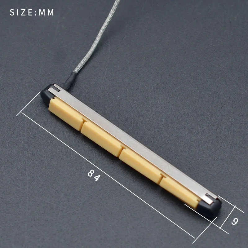 Transductor bajo puente, pastilla piezoeléctrica de cerámica, instrumentos de cuerda para guitarras acústicas de 4/6 cuerdas, bajo, 1 ud.