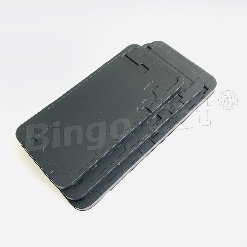 Tappetino in gomma nera con cavo flessibile spazio OCA tappetino per stampo laminato schermo LCD ricondizionare Pad per iPhone 11 13 12 pro max mini riparazione