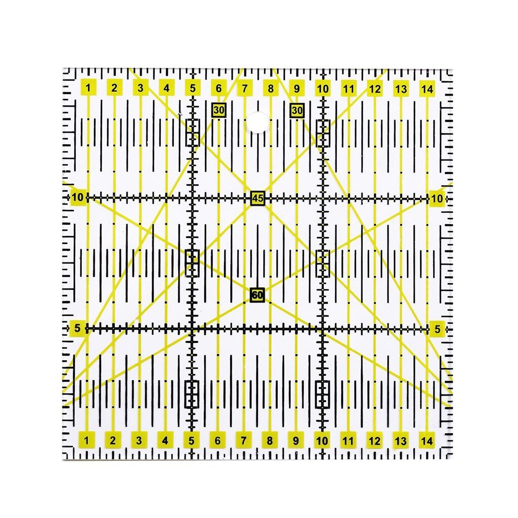 Transparent Quilting Sewing Patchwork Ruler Home Art Cutting Tool Tailor Craft DIY Sewing Measuring Stationary: Default Title