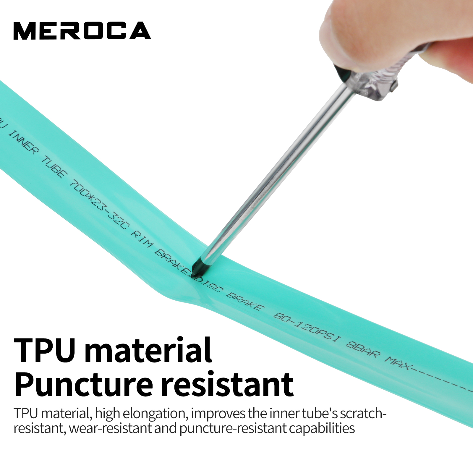 Meroca racercykel tpu-slang 700 x 23-32c fv 45l/65l/80l ultralätt racercykelslang