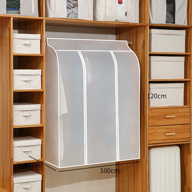 Storage Bags Waterproof Dustproof Clothes Big Dust Cover For Garment Suit Dress Coat Cloths Protector Hanging Organizer Wardrobe: 8