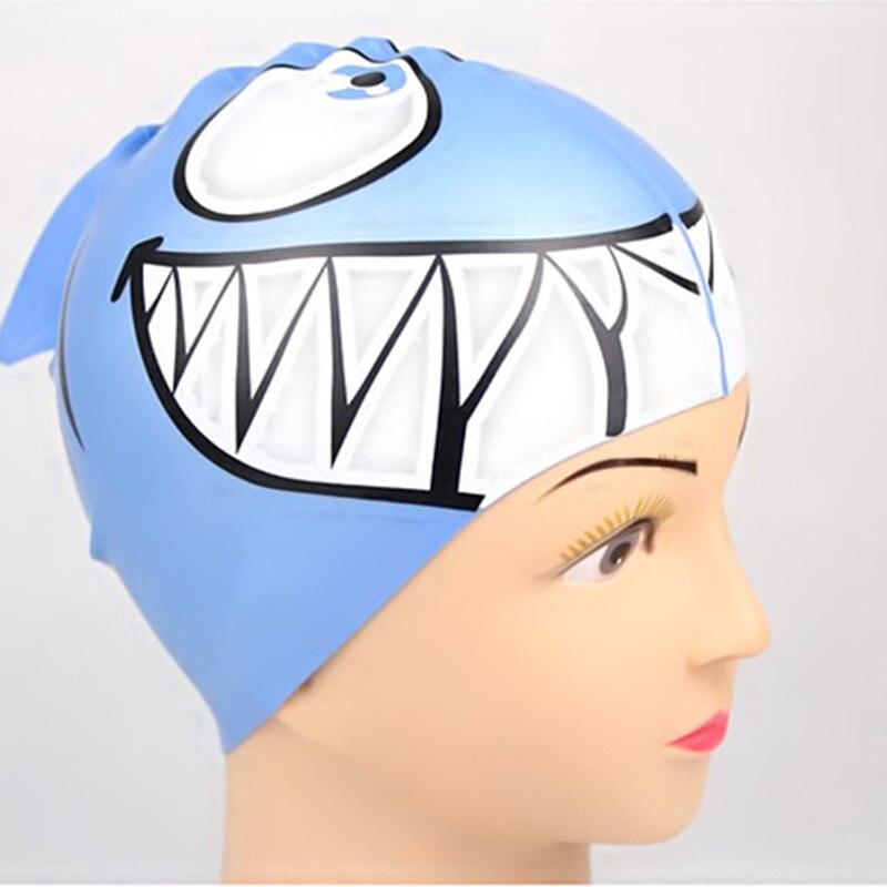 Children Swim Cap Silicone Funny Fish Kids Swimming Bathing Hat for Boys Girls ZJ55