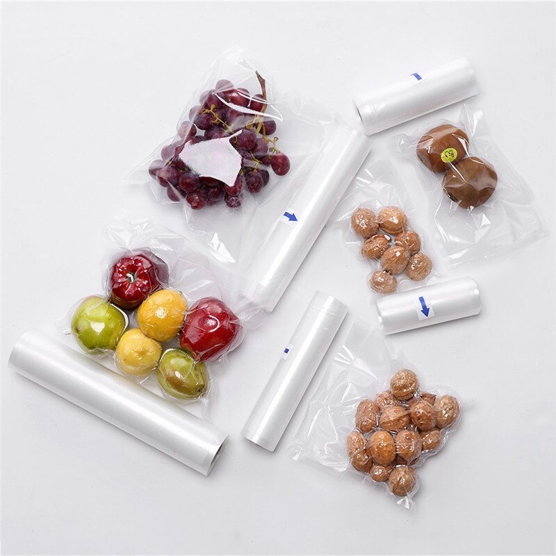 Küche Lebensmittel Vakuum Verpackung Taschen Lebensmittel Vakuum Versiegelung Lagerung Taschen für Vakuum Verpackung Versiegelung Wärme-Versiegelt Druck Gittergewebe Taschen