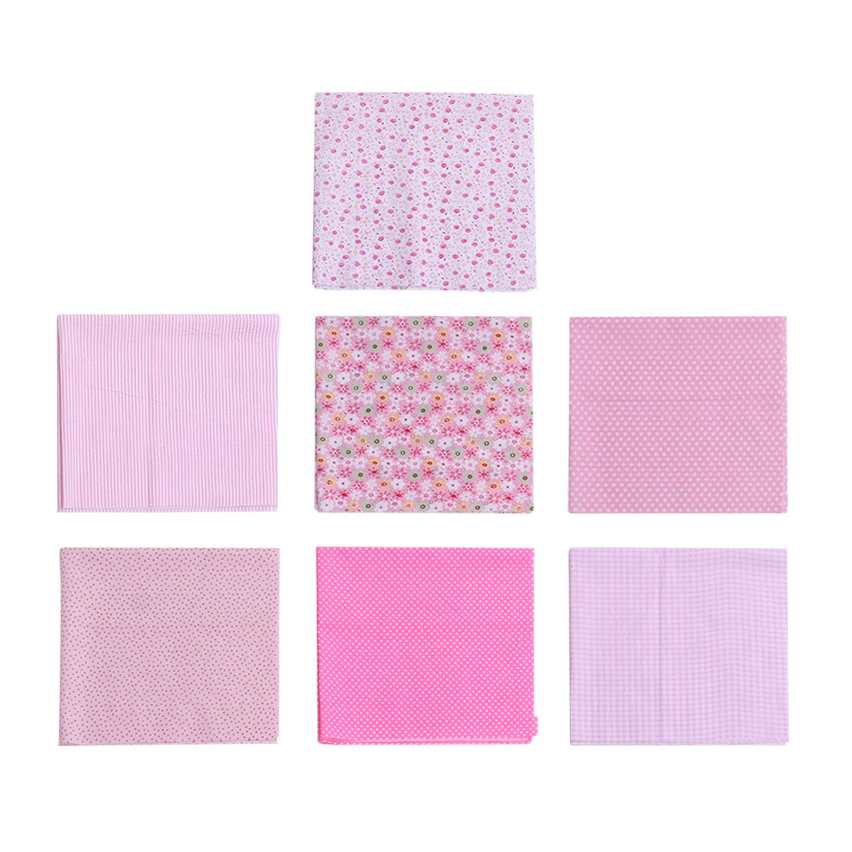 7 pièces petit tissu Patchwork fleuri frais imprimé Tabby tissu pur coton bricolage feuille de tissu à la main bricolage coton tissu pour magasin à domicile: color  4