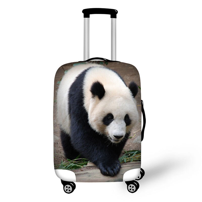Luggage Cover - Animal Panda Print - Elastic & Waterproof - for 18-30 Inch Trolley Suitcases