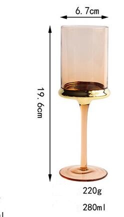 1 pc japanska stylegold glas vin öl glas dagligen champagne vin glas bägare juice kopp hushåll: B