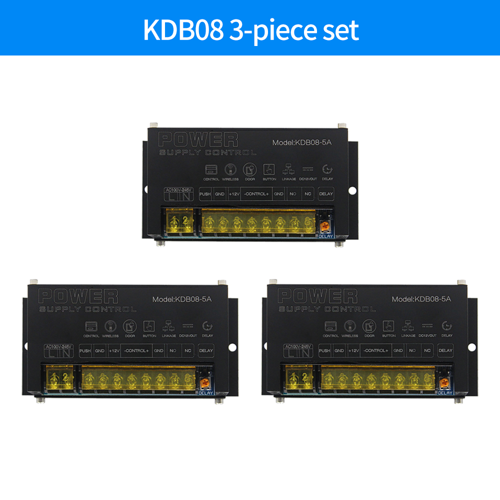 DC 12V Access Control Power Supply Switch 5A Output AC 110V-240V Input Power Source Supplier Adapter for Video Intercom System: black