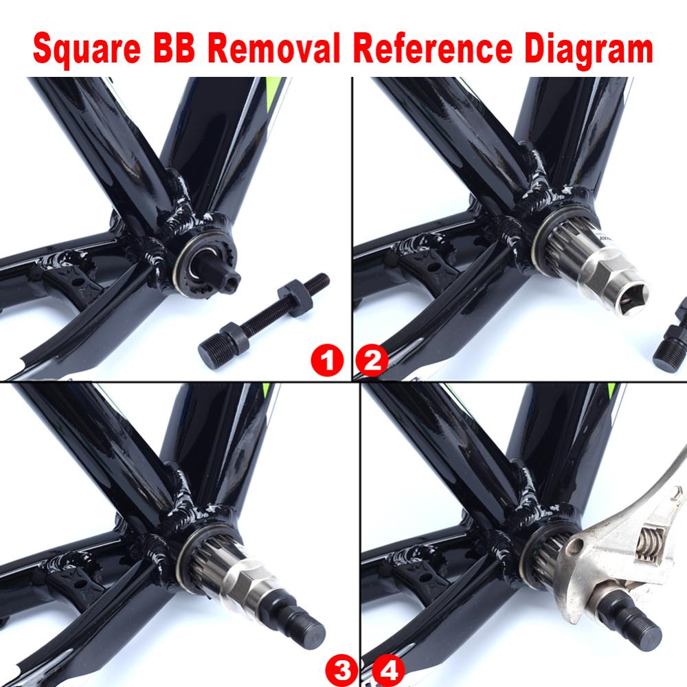 RL215 Bike Bicycle Square & Spline Axis BB Bottom Bracket Anti Auxiliary Removal Disassembly Tool Fixing Rod