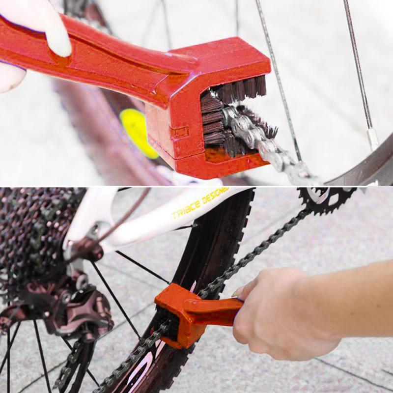 Chain Cleaner Scrubber Brush Mountain Bike Wash Tool Set Cycling Cleaning Kit Bicycle Repair Tool Bicycle Motorcycle Accessories