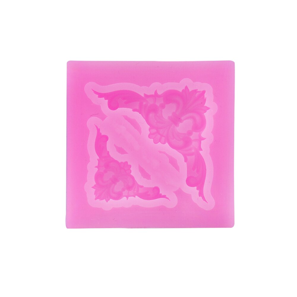 Gadgets Fondant Mallen Relief Silicone Mold Europese Retro Reliëf Kant Fondant Gumpaste Chocolade Snoep Klei Mallen: 2