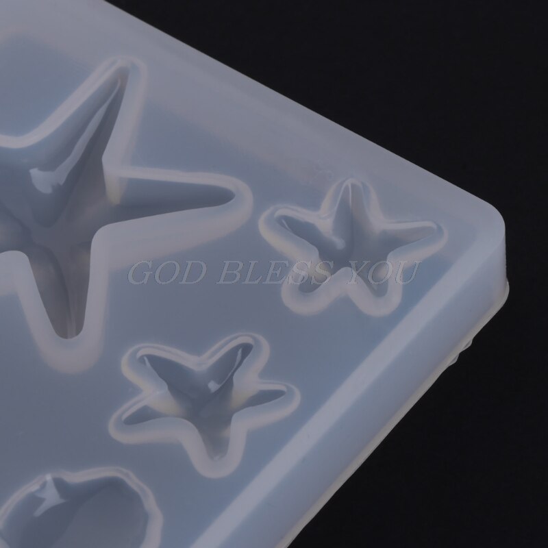 Silicone Mold Diamond Shell Epoxy Resin DIY Jewelry Making Crafts Cake Pendant